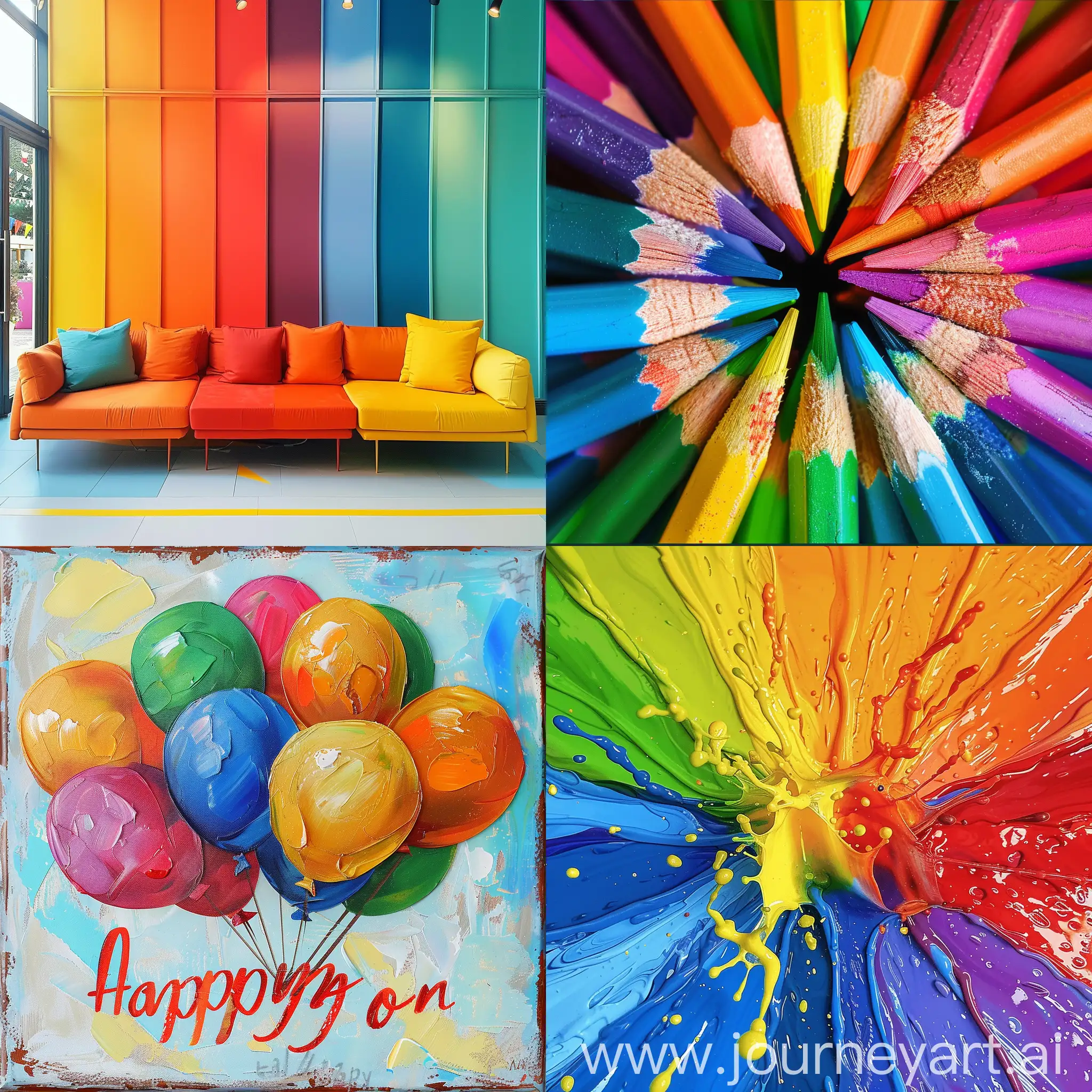 Vibrant-Abstract-Art-Happy-Colors-Composition