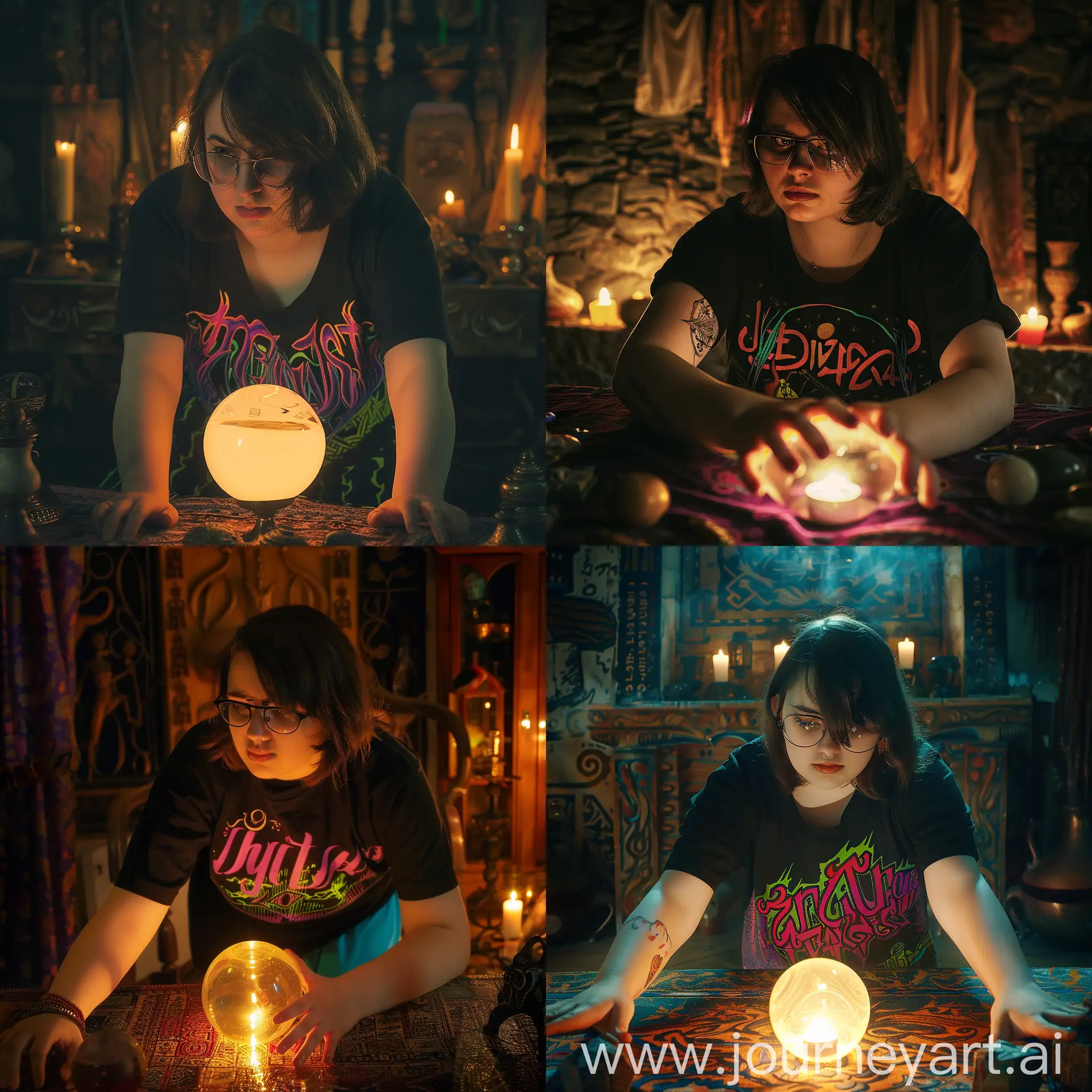 Sorceress-Gazing-into-Crystal-Ball-in-Candlelit-Chamber