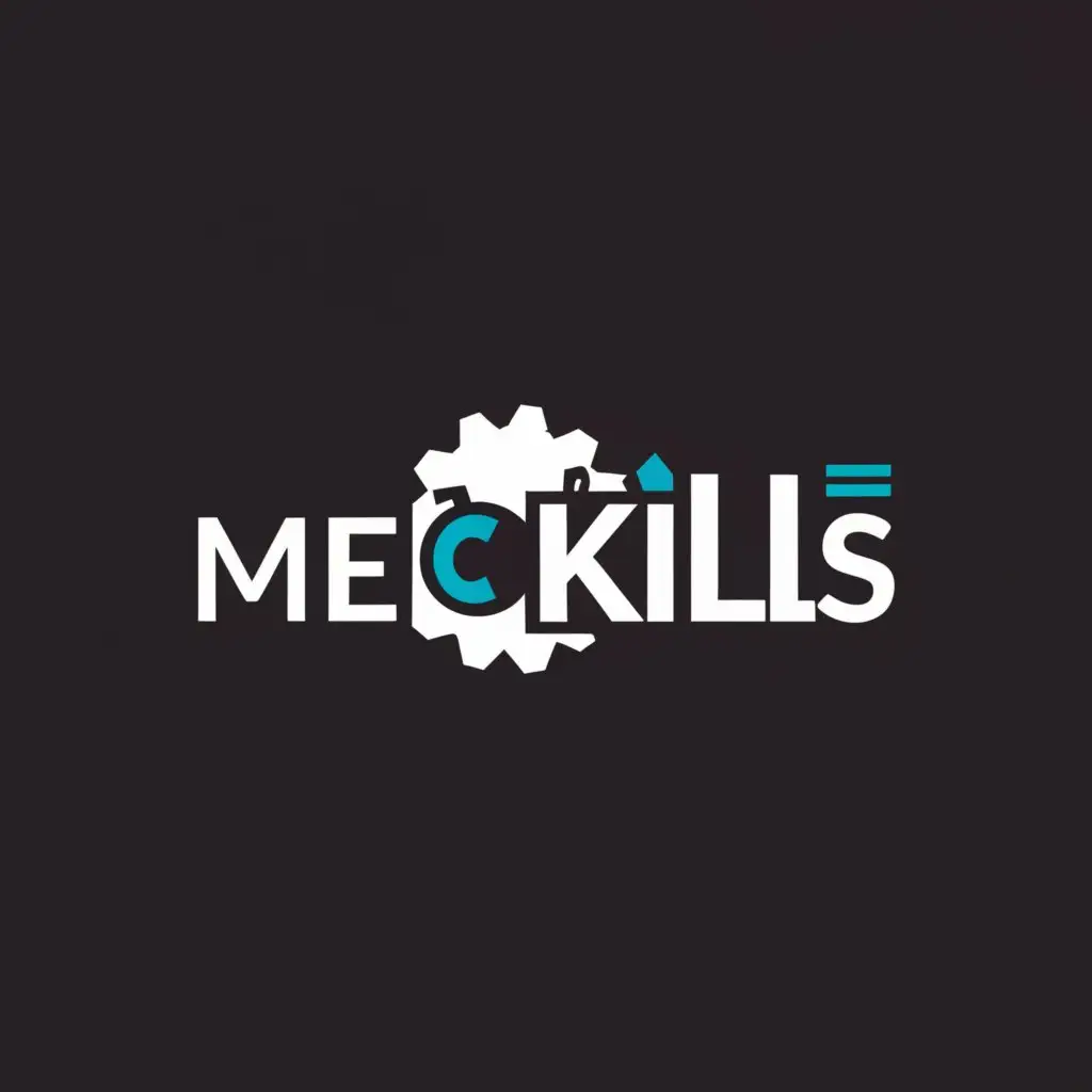 a logo design,with the text "MechSkills", main symbol:mechanical videos,Moderate,be used in Education industry,clear background