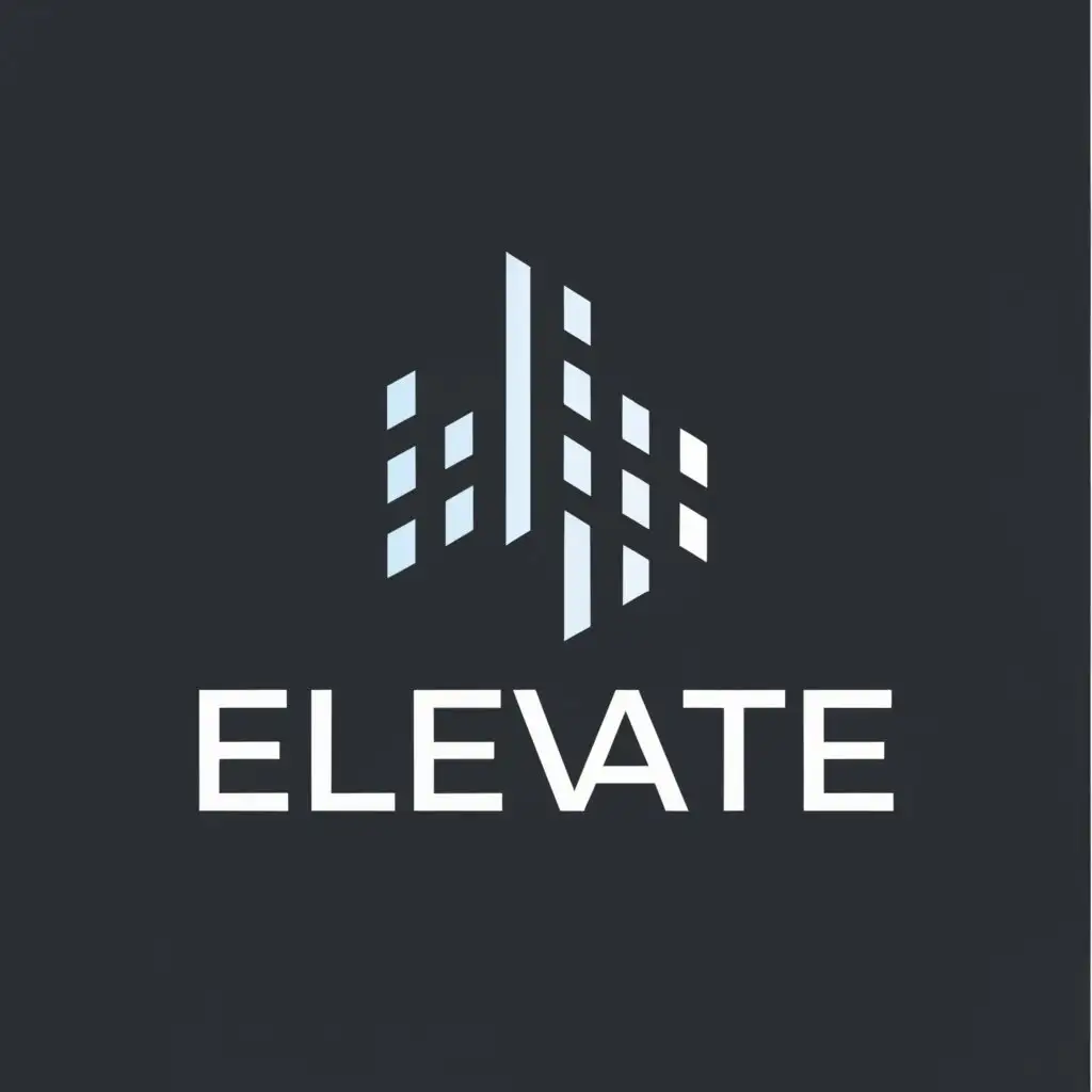 a logo design,with the text "ELEVATE", main symbol:Urban house,Moderate,be used in Construction industry,clear background