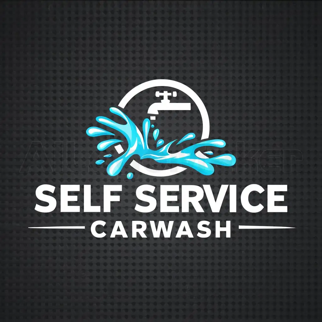 a logo design,with the text "Self Service Vendo Carwash", main symbol:SPLASH,complex,be used in Others industry,clear background