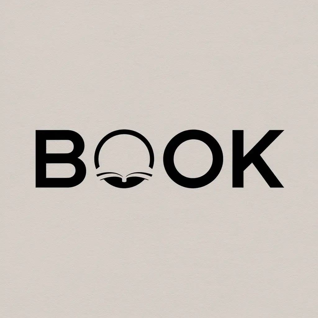 LOGO-Design-for-Book-Modern-and-Clear-Background-with-Book-Symbol