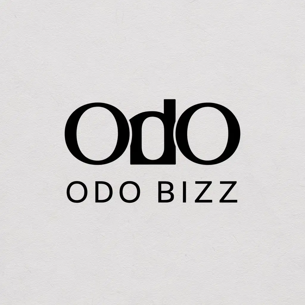 a logo design,with the text "Odo Bizz", main symbol:Odo Bizz,Moderate,clear background