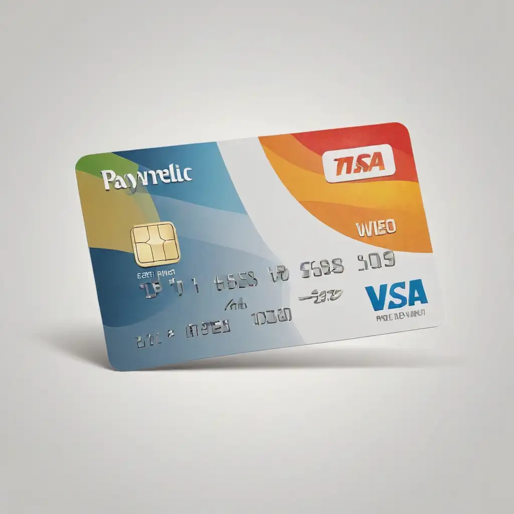 Realistic Illustration of Payment Card on White Background