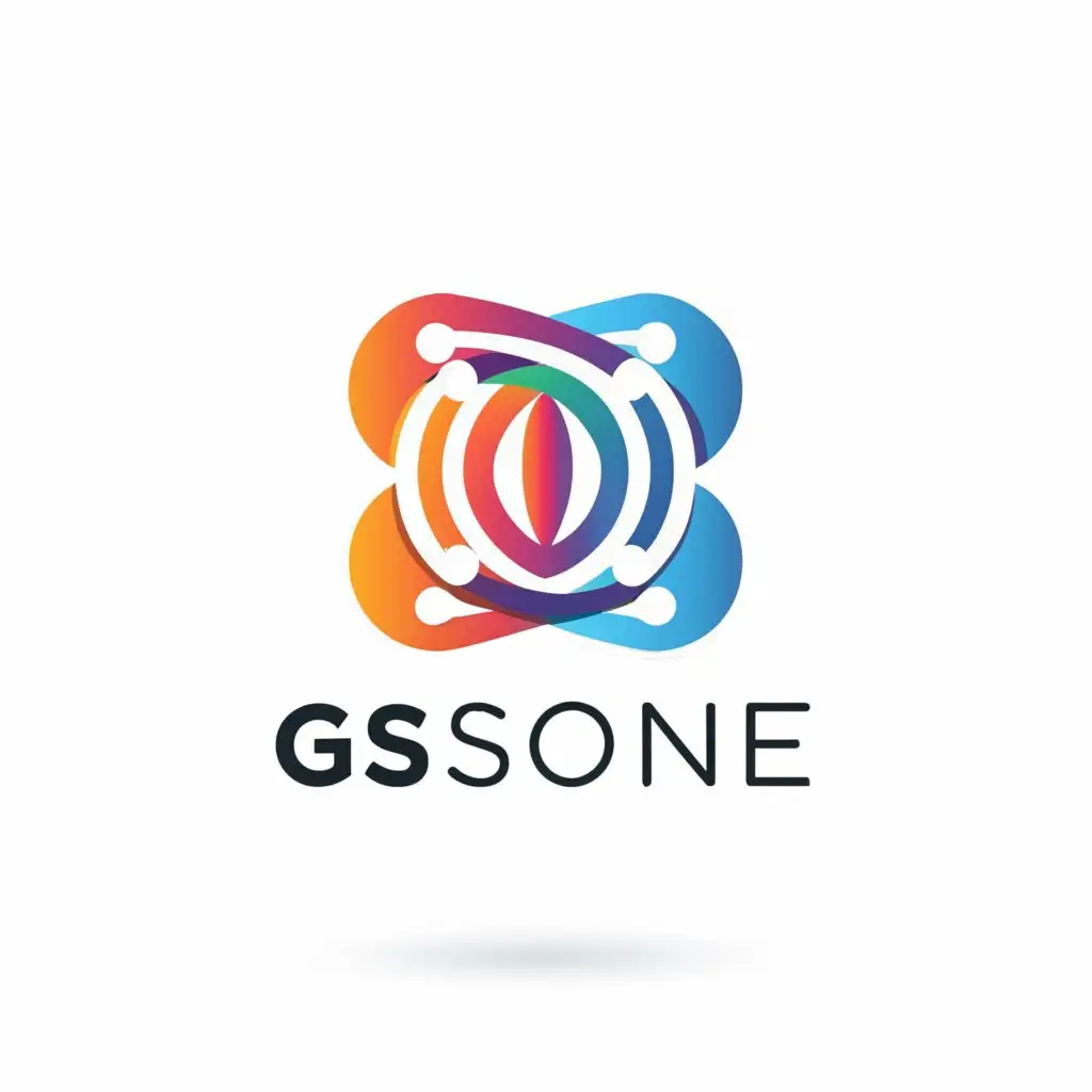 a logo design,with the text "Gsone", main symbol:Circle,complex,be used in Technology industry,clear background