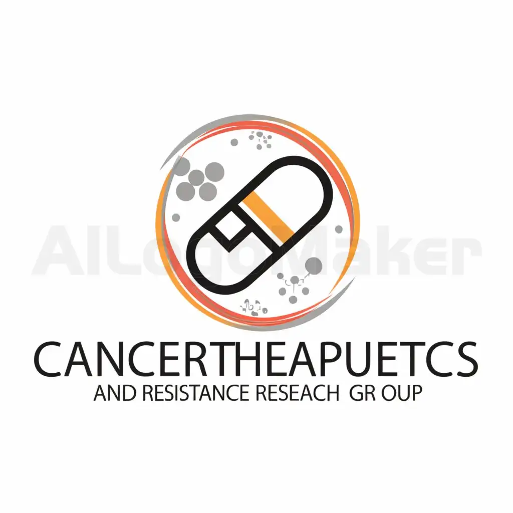a logo design,with the text "Cancer Therapeutics and Resistance Research Group", main symbol:drugs,Moderate,be used in Medical Dental industry,clear background