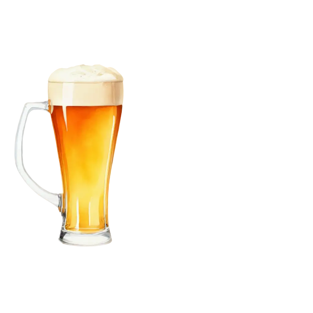 Refreshing-Beer-Watercolor-PNG-Enhance-Your-Visuals-with-Artistic-Flair
