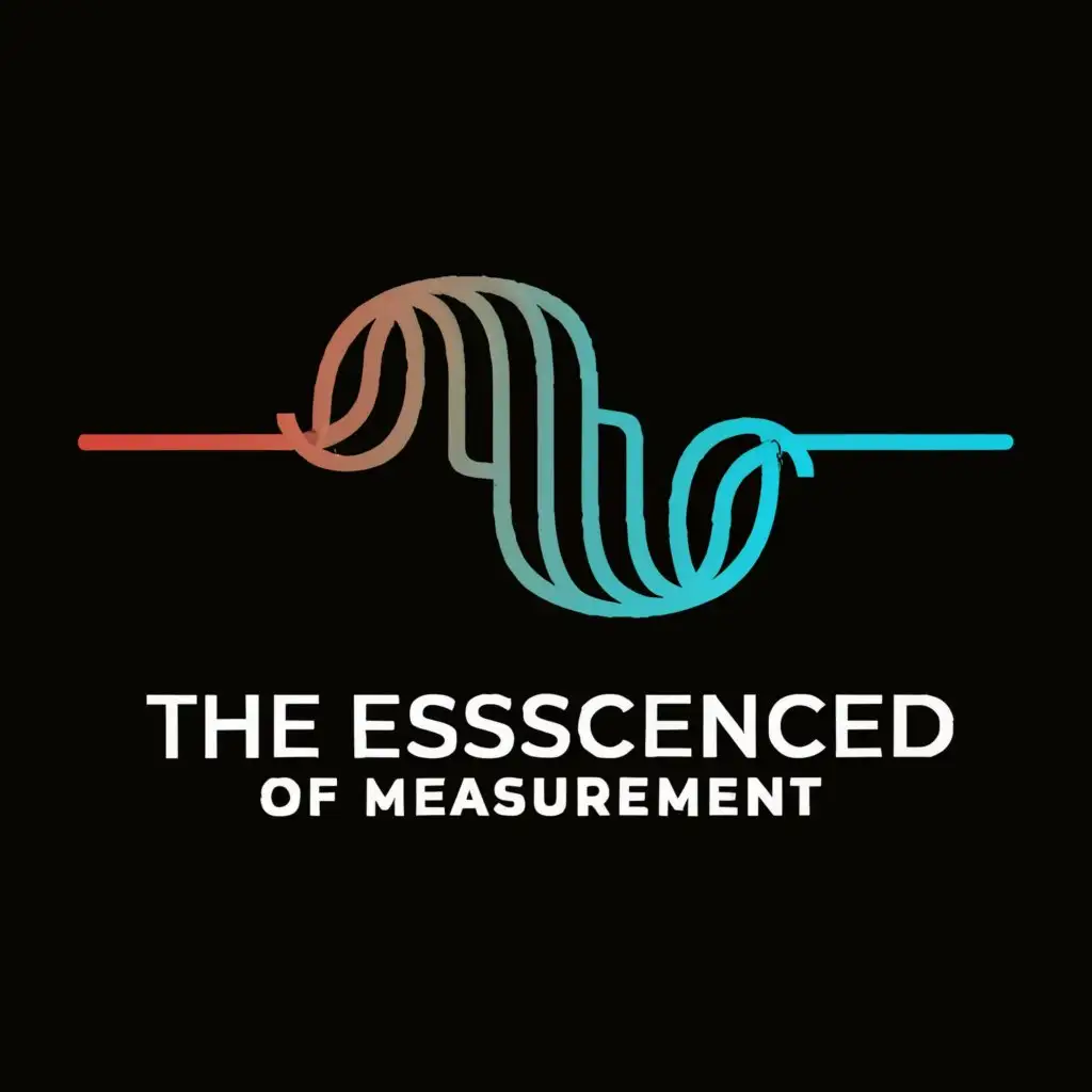a logo design,with the text "The essence of measurement", main symbol:The sine waveform fitted by broken line approximation,Moderate,be used in Technology industry,clear background