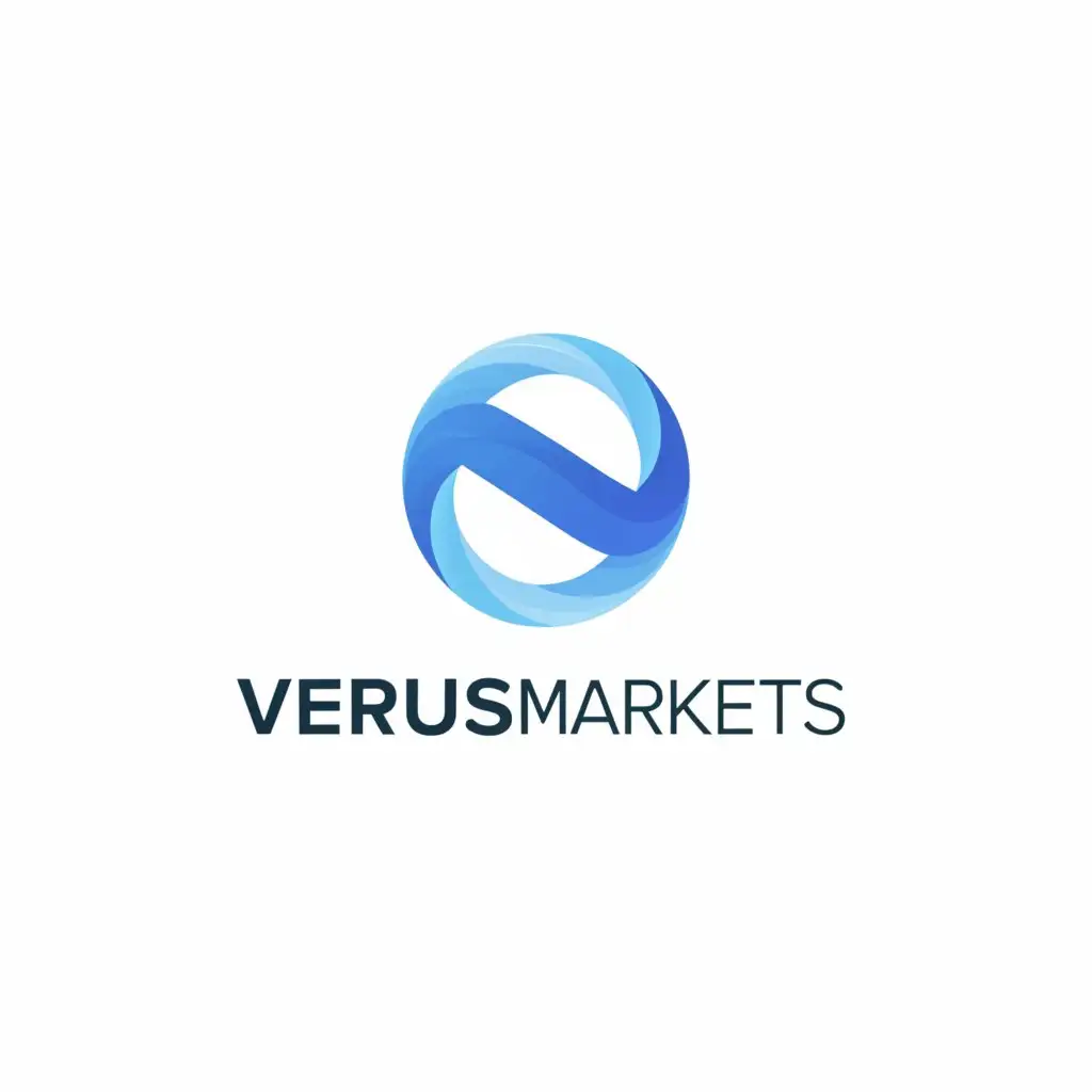 a logo design,with the text 'VerusMarkets', main symbol:geometric infinite loop,Moderate,be used in Internet industry,clear background