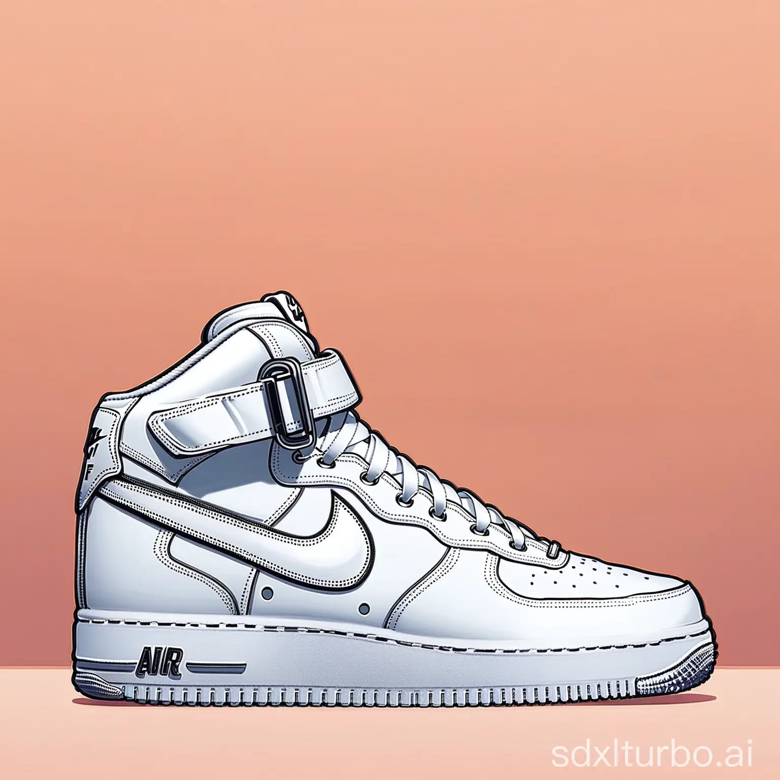 A pair of Air Force 1 shoes