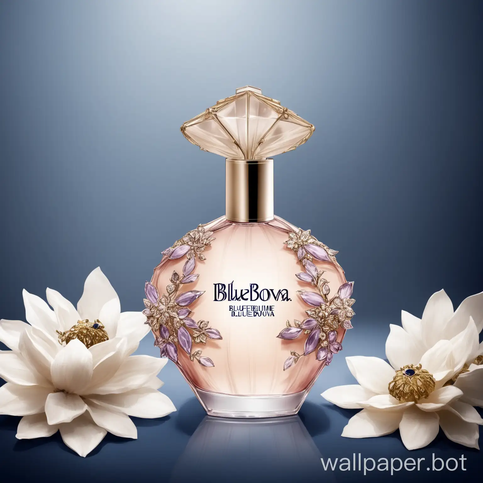 Elegant-Woman-Applying-Blue-Perfume-by-Bluedova