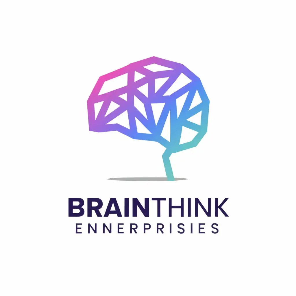 a logo design,with the text "BrainThink Enterprises", main symbol:a brain,Moderate,clear background