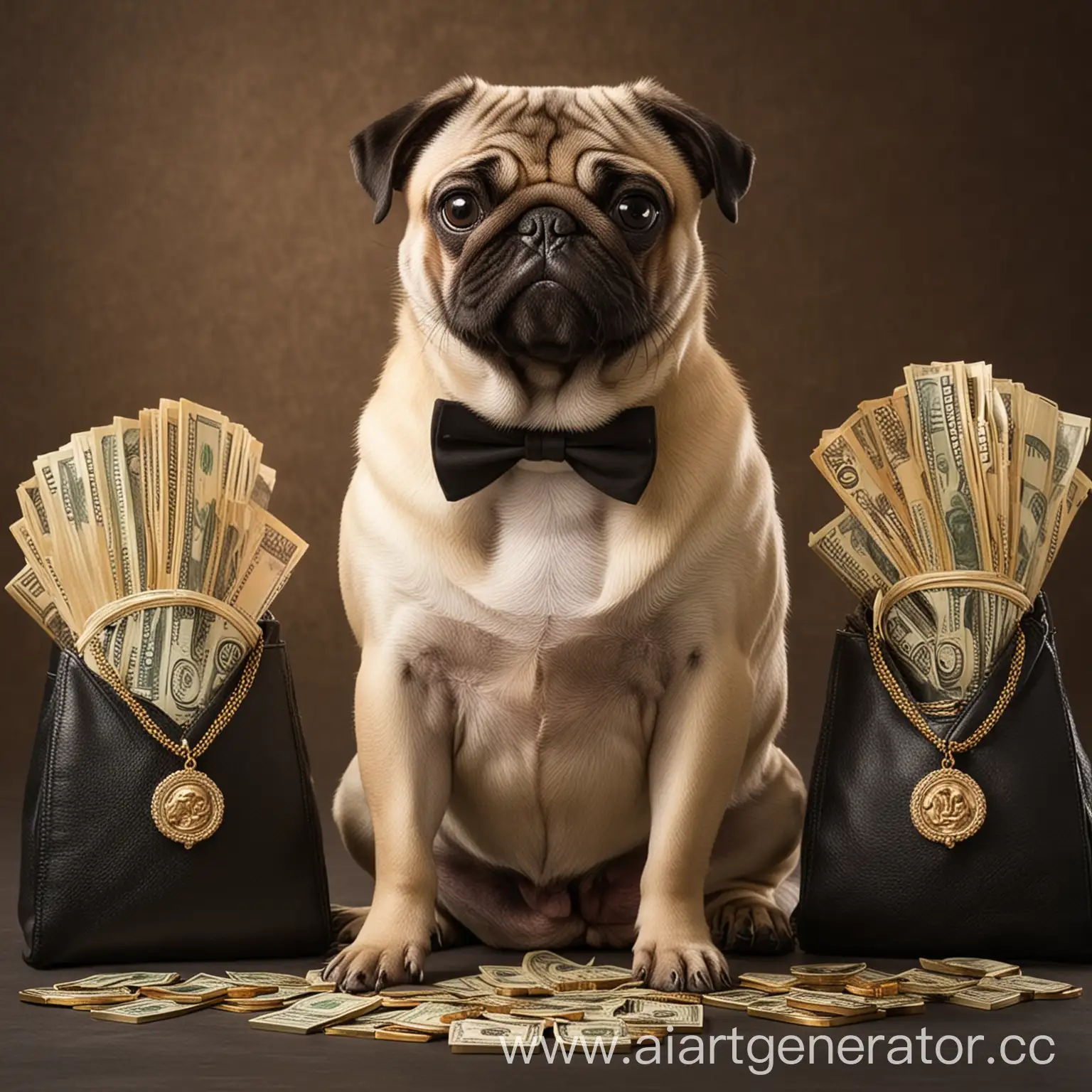 Luxurious-Pug-Relaxing-in-Lavish-Surroundings