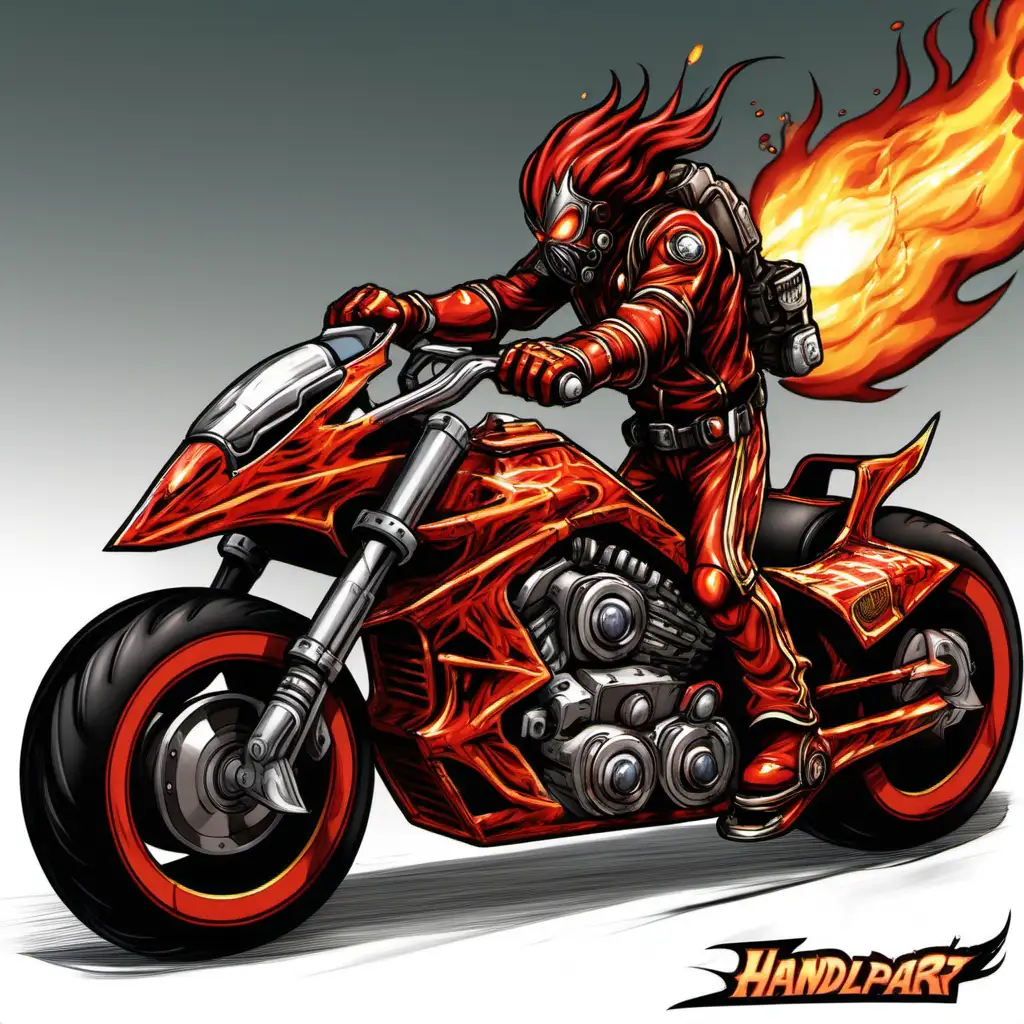 Blaze Fury Menacing Motorcycle of Destruction and Speed