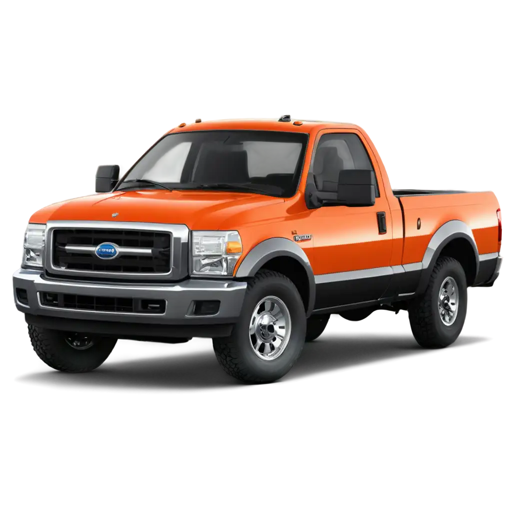 A powerful pickup truck with a large bed and heavy-duty build in cartoon style