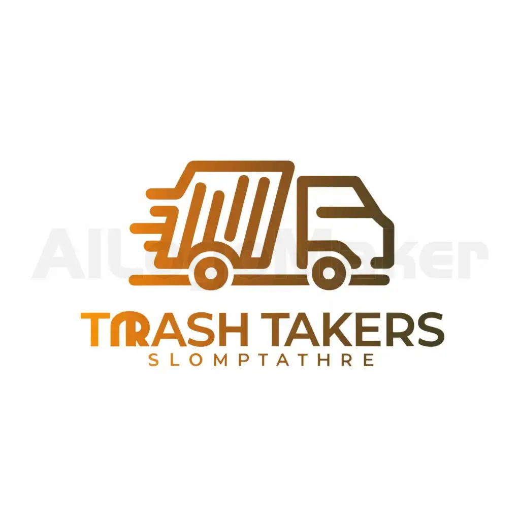 a logo design,with the text "Trash Takers", main symbol:Waste management collection,Minimalistic,be used in 7 industry,clear background