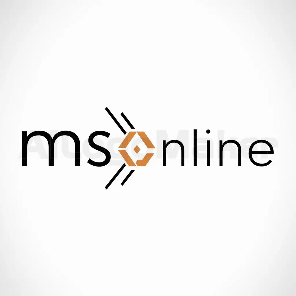 a logo design,with the text 'MS online', main symbol:MS, Minimalistic, be used in Other industries, clear background