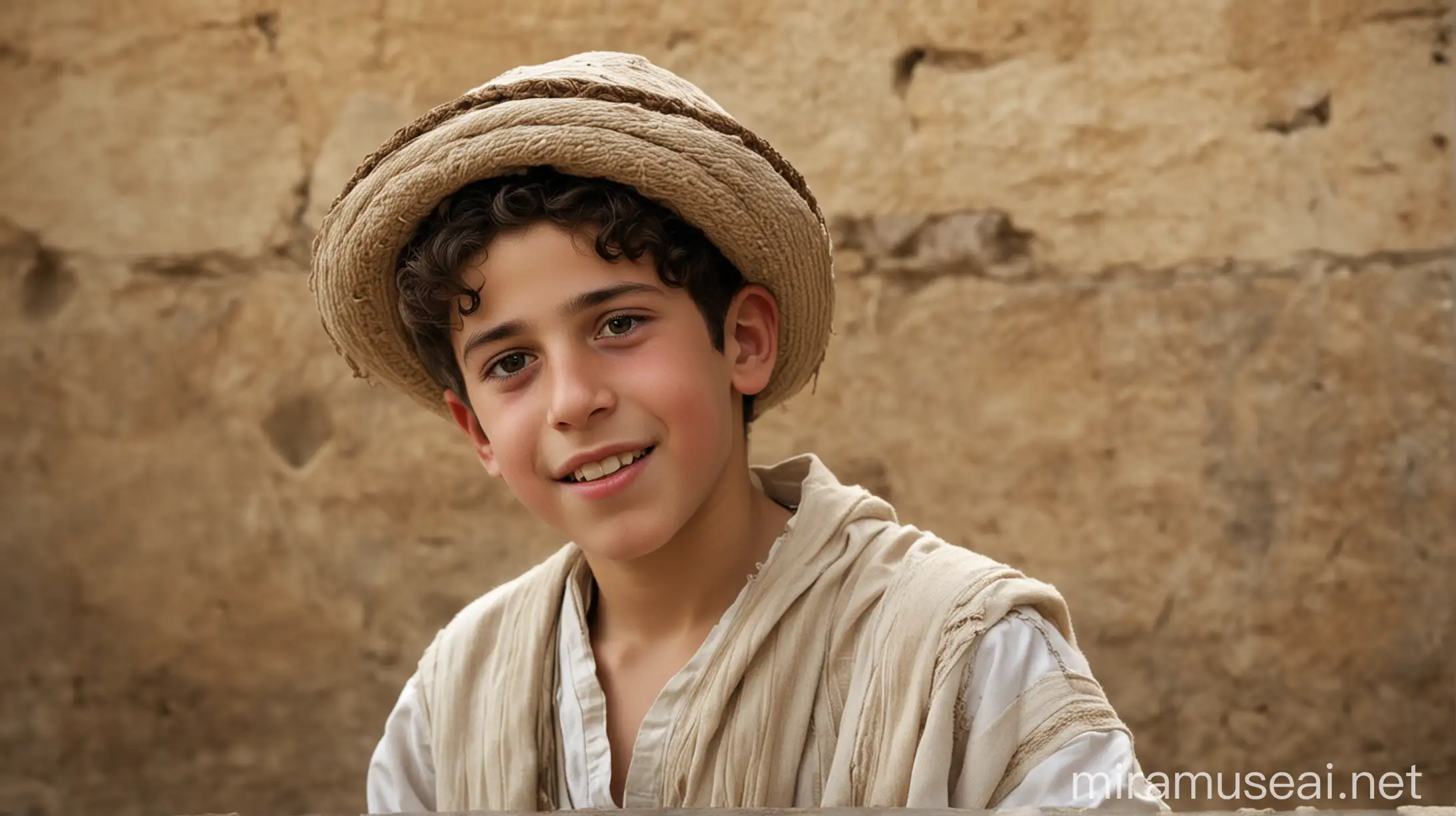 Young Jewish Boy in Ancient Jewish Garb