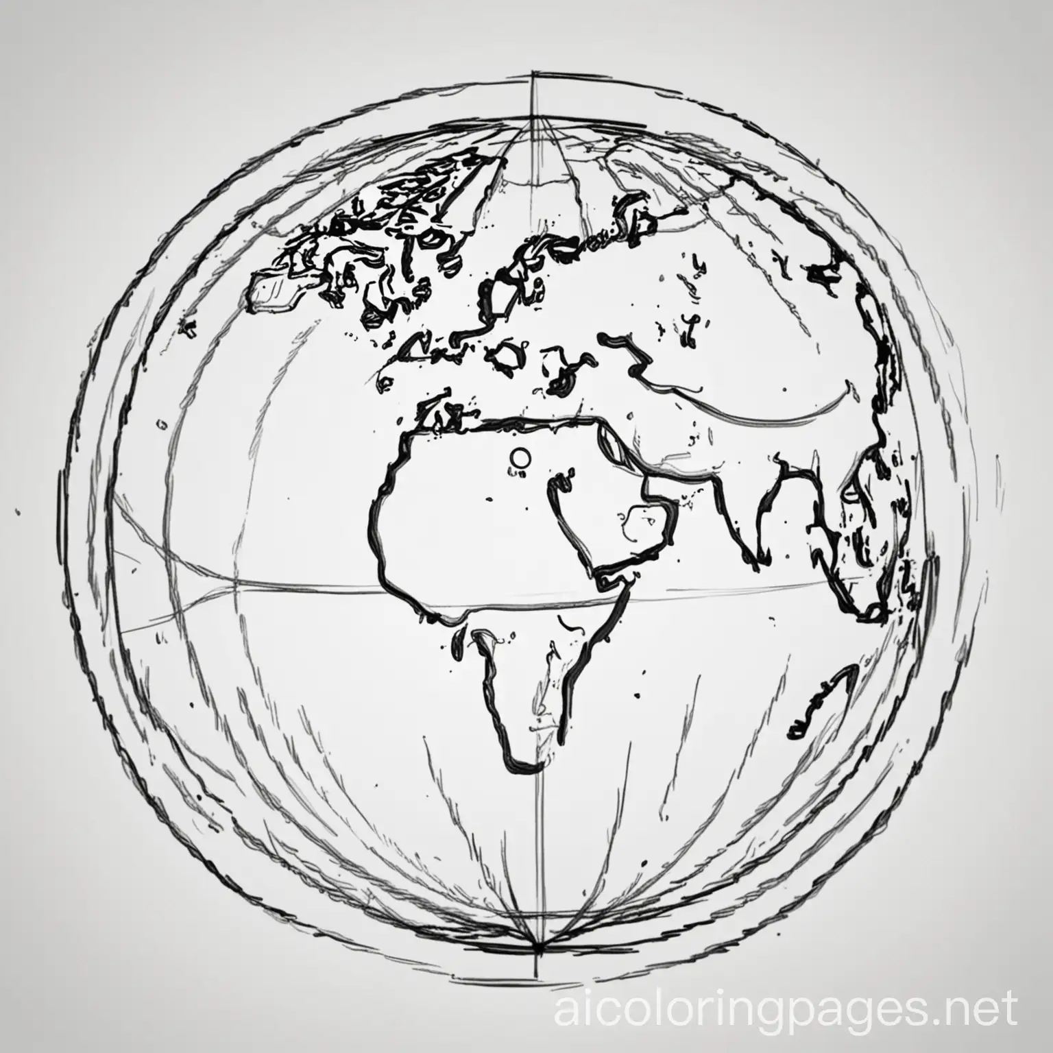 Simple-Globe-Coloring-Page-Easytocolor-Black-and-White-Line-Art