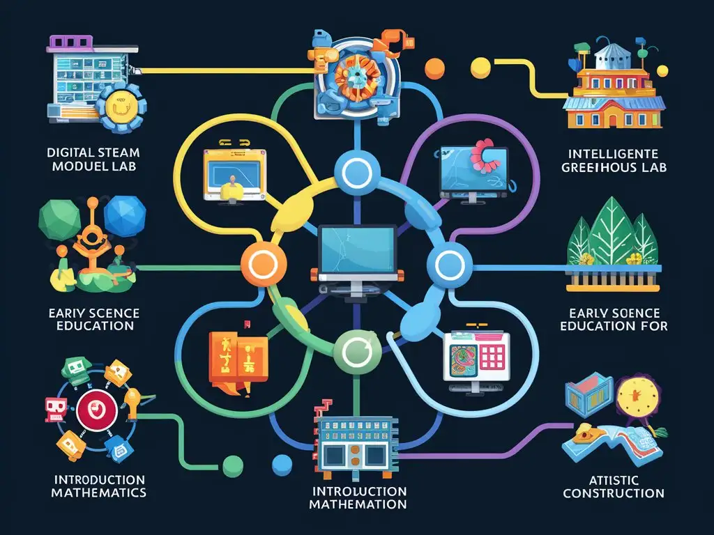 Innovative-Computer-Network-Schematic-with-Digital-STEAM-Laboratory-and-Smart-Greenhouse