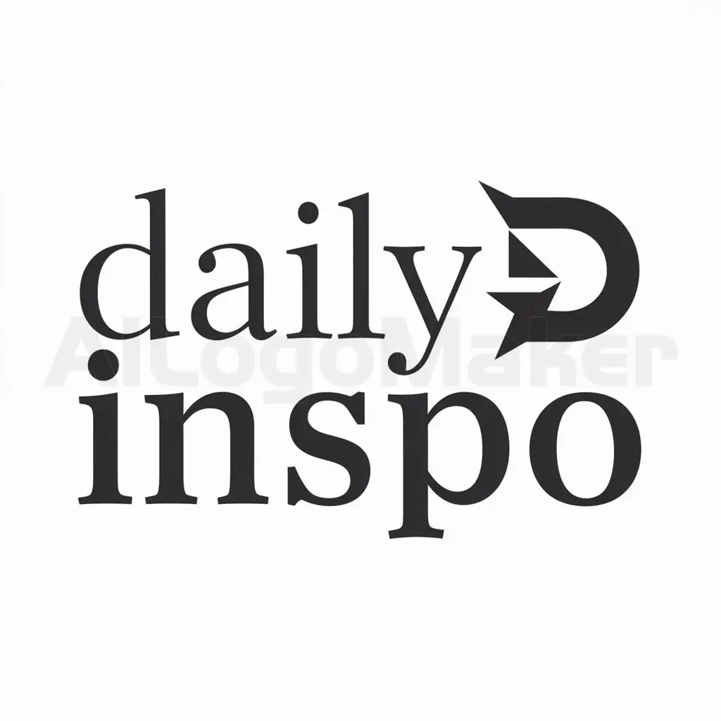 LOGO-Design-For-Daily-Inspo-Inspirational-Text-with-Clear-Background