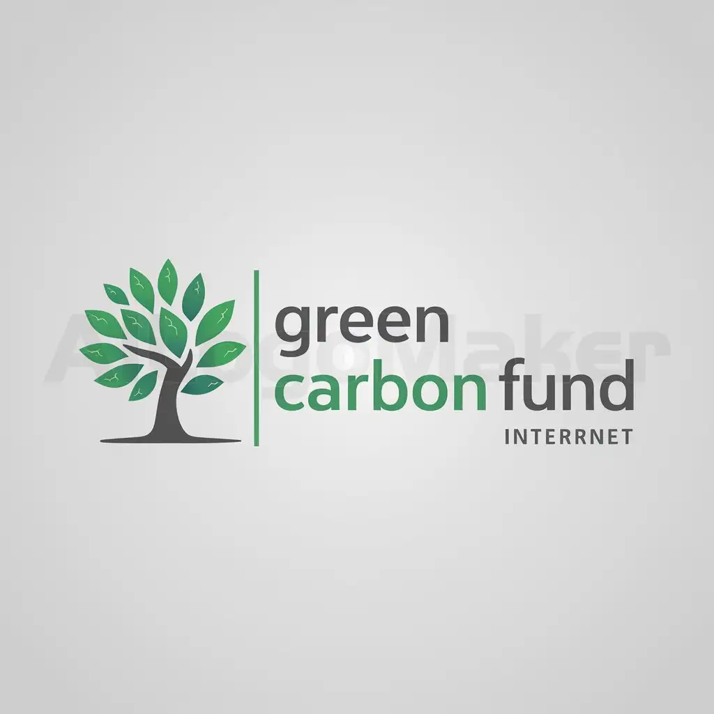 a logo design,with the text "Green Carbon Fund", main symbol:Tree and money,Moderate,be used in Internet industry,clear background