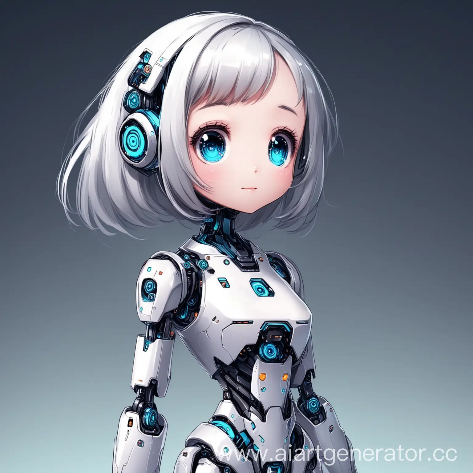 cute robot  girl