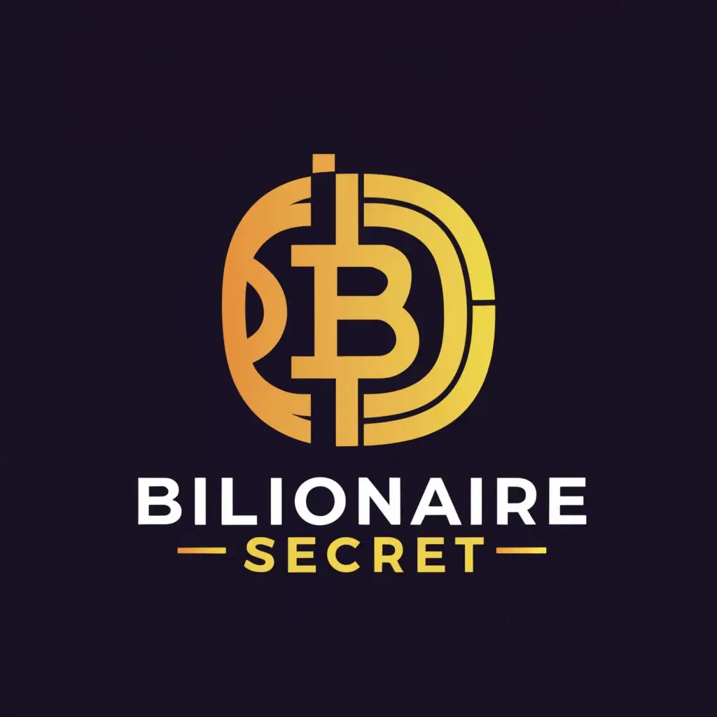 a logo design,with the text "Billionaire Secret", main symbol:Bitcoin and money,Moderate,be used in Finance industry,clear background