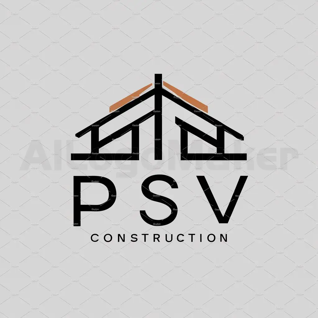 a logo design,with the text "PSV", main symbol:строительство,Moderate,clear background