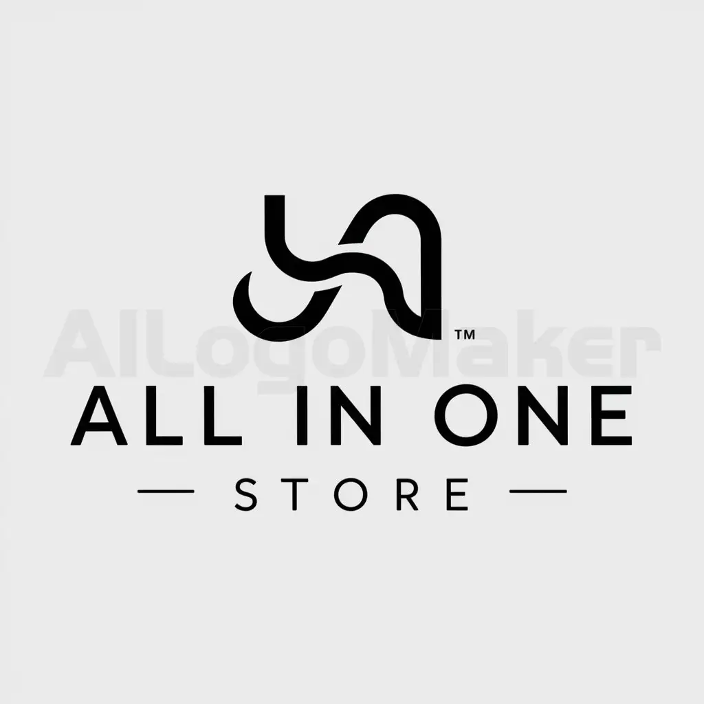 a logo design,with the text "All In One Store", main symbol:HUnNn,Moderate,be used in Others industry,clear background