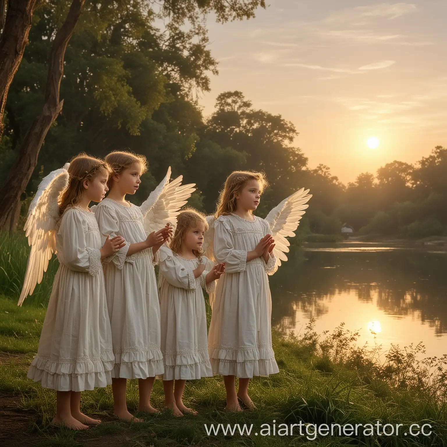 Victorian-Era-Children-Angels-by-the-Bay-at-Early-Morning
