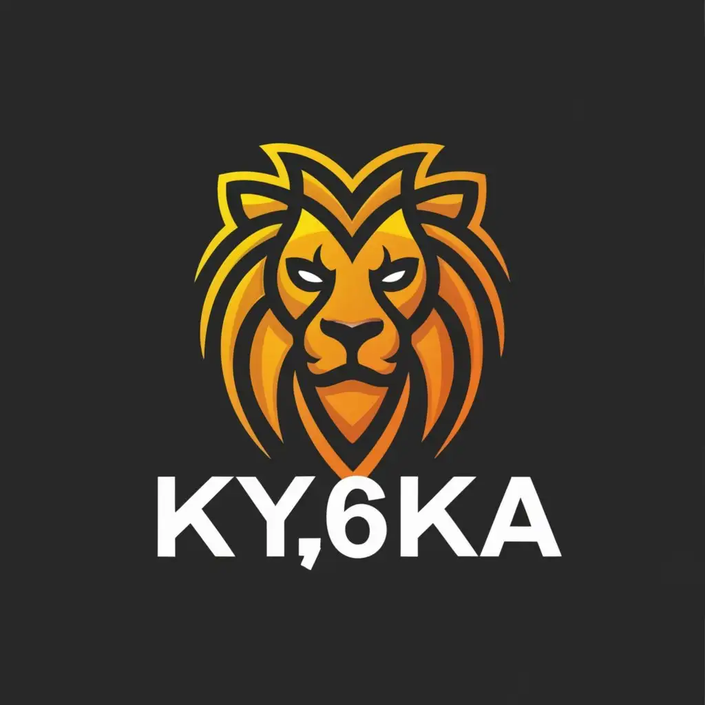 a logo design,with the text "Ky6ka", main symbol:Lion,Moderate,be used in Entertainment industry,clear background