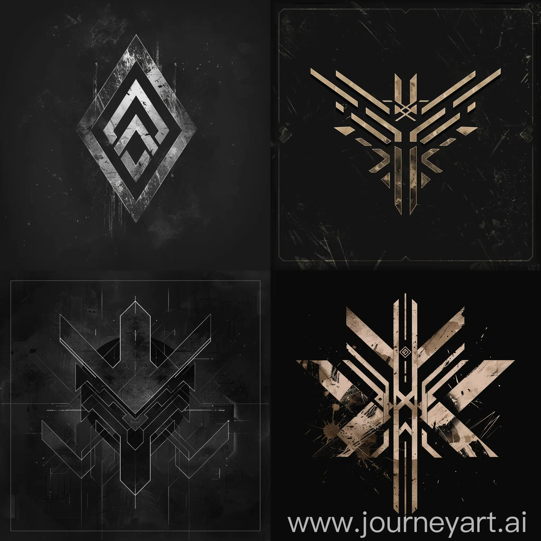 Geometric-Military-Logo-on-Black-Background