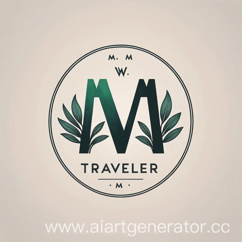 Natural-Style-Logo-with-Letters-W-and-M-for-Traveler