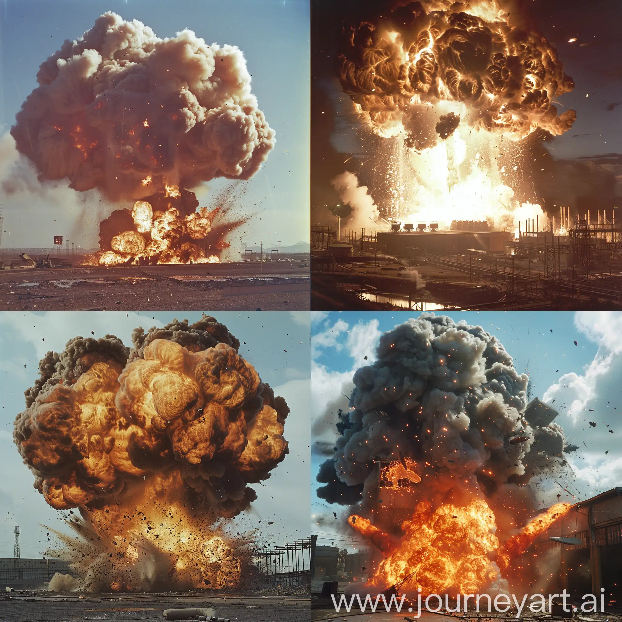 Bomb factory explosion