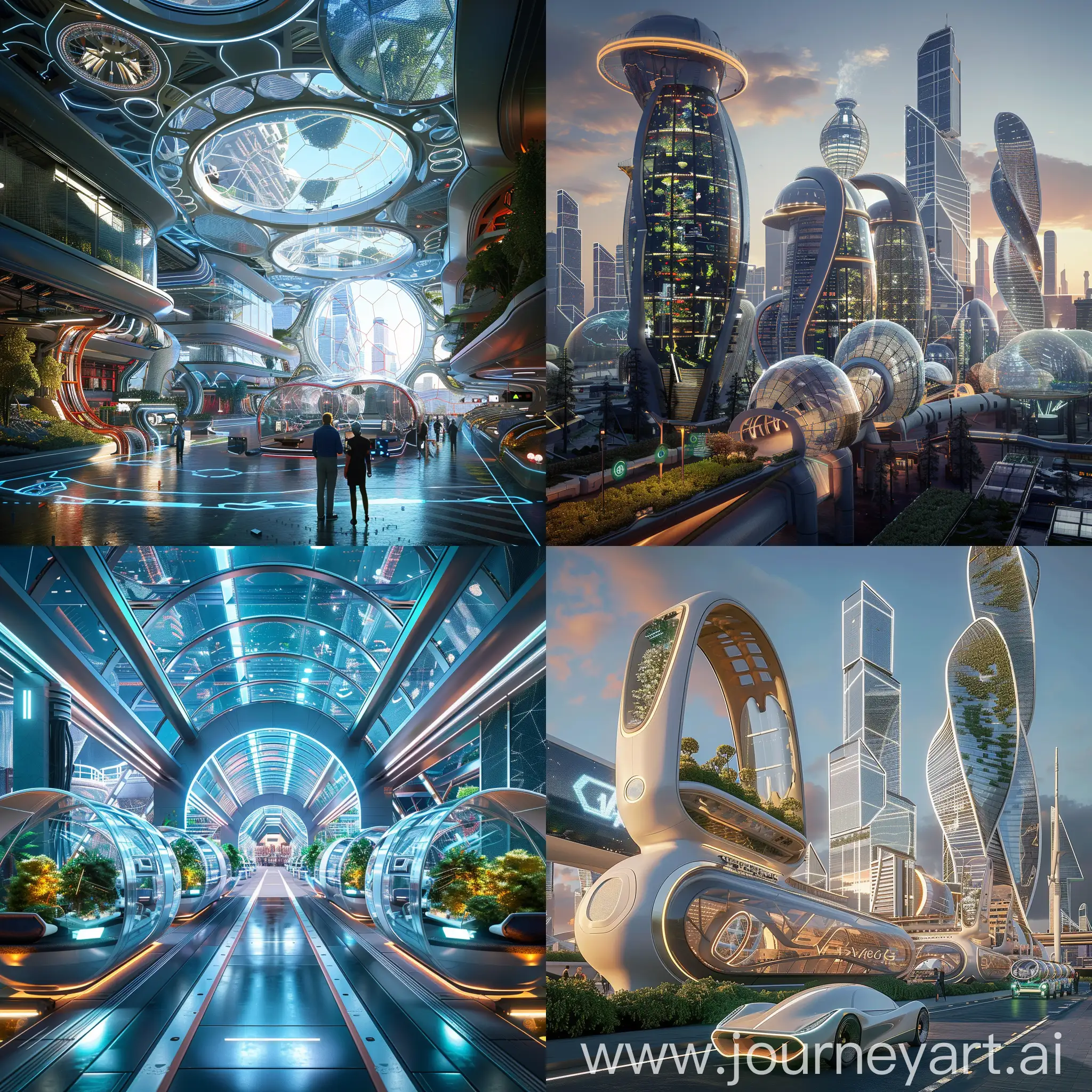 High-tech futuristic Moscow, Aerotroponic Farms by Bayer, Hyperloop Pods by Virgin Hyperloop, Kinetic Facades by Tesla, AI-powered Climate Control by Google, Biometric Security by Amazon, Interactive Holographic Displays by Microsoft, Self-cleaning Nanotech Surfaces by Samsung, Personalized Workspaces by Steelcase, Robotic Assistants by Boston Dynamics, 3D-printed Furniture by IKEA, Sky Farms by Panasonic, Self-repairing Concrete by BASF, Kinetic Wind Turbines by Siemens Gamesa, Transparent Elevator Shafts by Thyssenkrupp, Light Shows by Philips, Hyperloop Stations by Zaha Hadid Architects, Modular Construction by Skanska, Weather-adapting Roofs by ALPOLIC, Urban Skytran by Thyssenkrupp, Air Purification Systems by LG, unreal engine 5 --stylize 1000