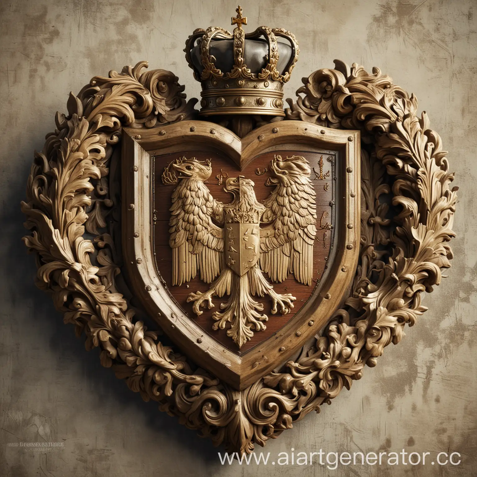 HeartShaped-Coat-of-Arms-Symbolic-Emblem-of-Love-and-Heritage