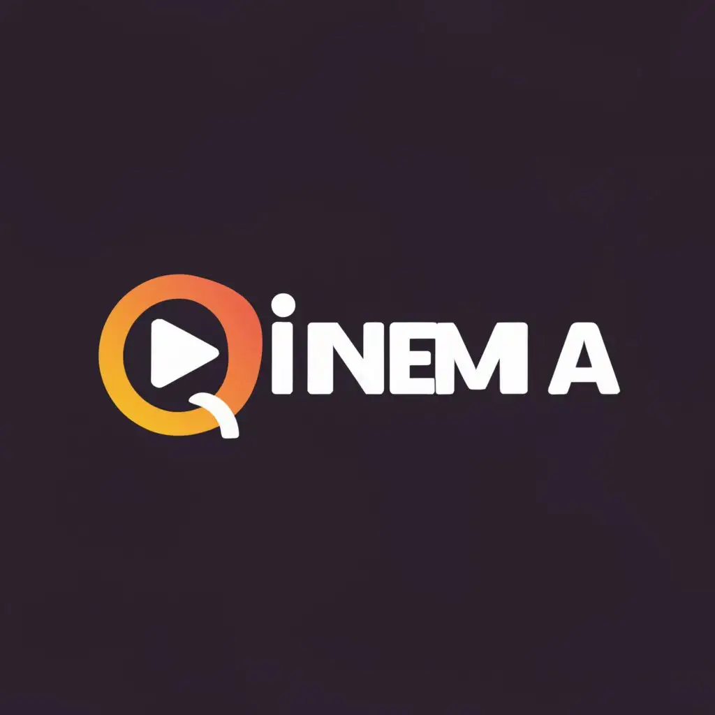 a logo design,with the text "Cinema", main symbol:Play Button,Moderate,be used in Entertainment industry,clear background