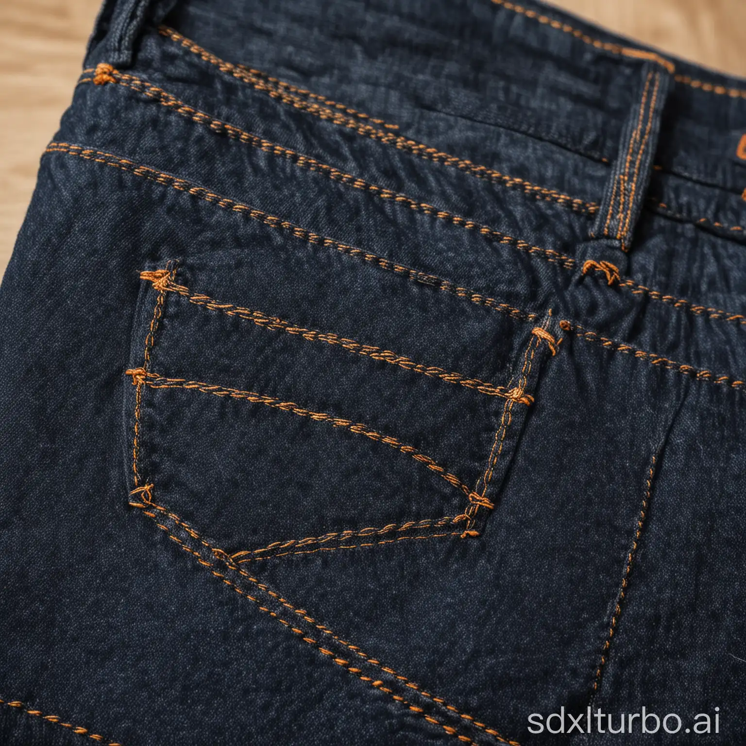 Dark-Blue-Jeans-Closeup-Detailed-Stitching-and-Classic-FivePocket-Design
