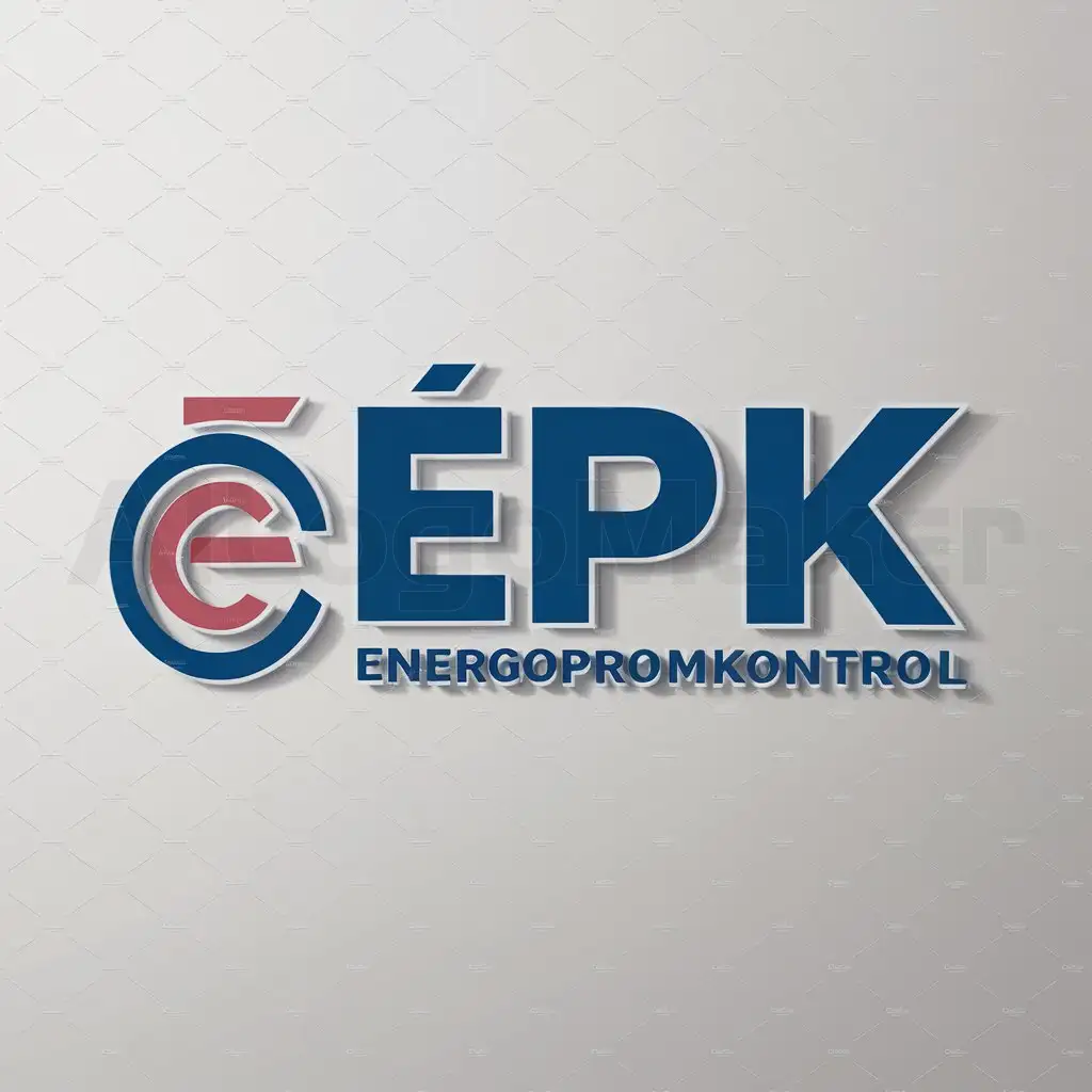 a logo design,with the text "ÉPK", main symbol:ENERGOPROMKONTROL,Moderate,be used in Technology industry,clear background