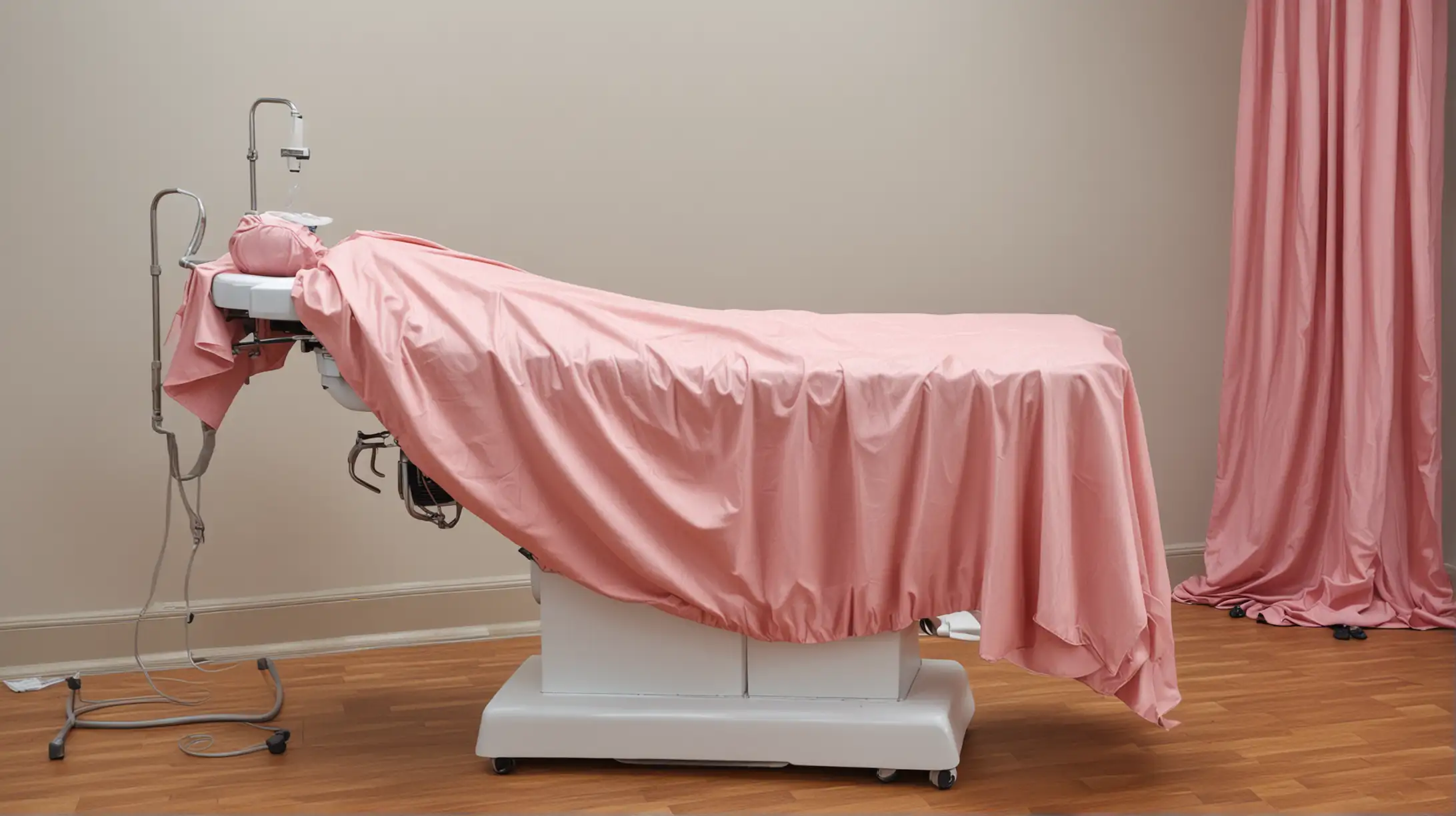 Gynecologist Examination Room with Draped Table