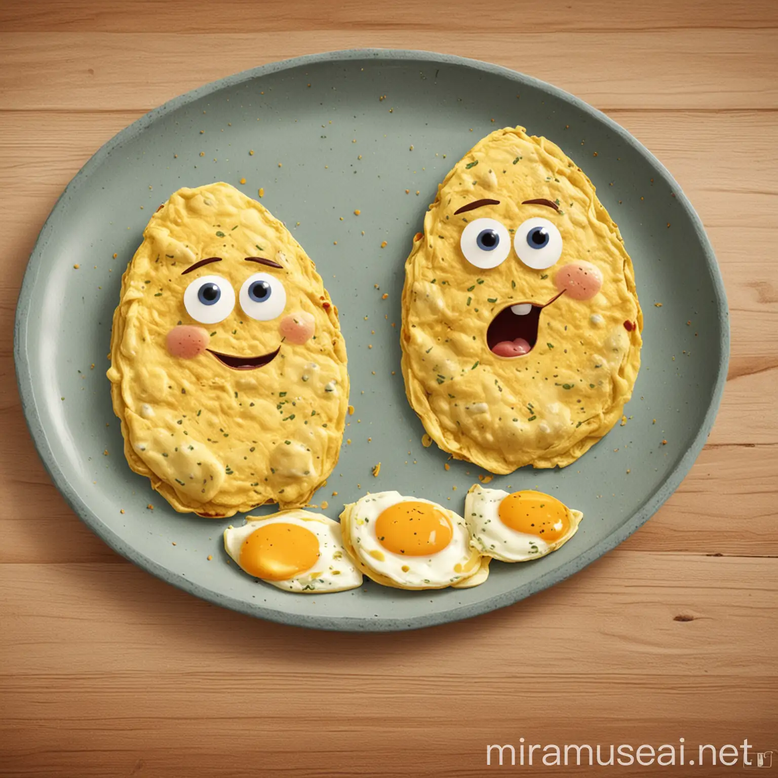 I want a cartoon that goes with the saying 'you can't make omelette without breaking eggs'