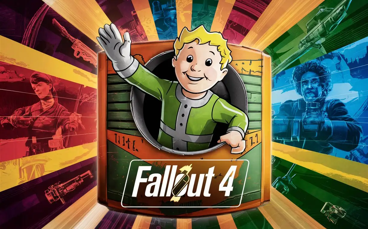 Attractive COLORFUL preview for a Fallout 4 game stream