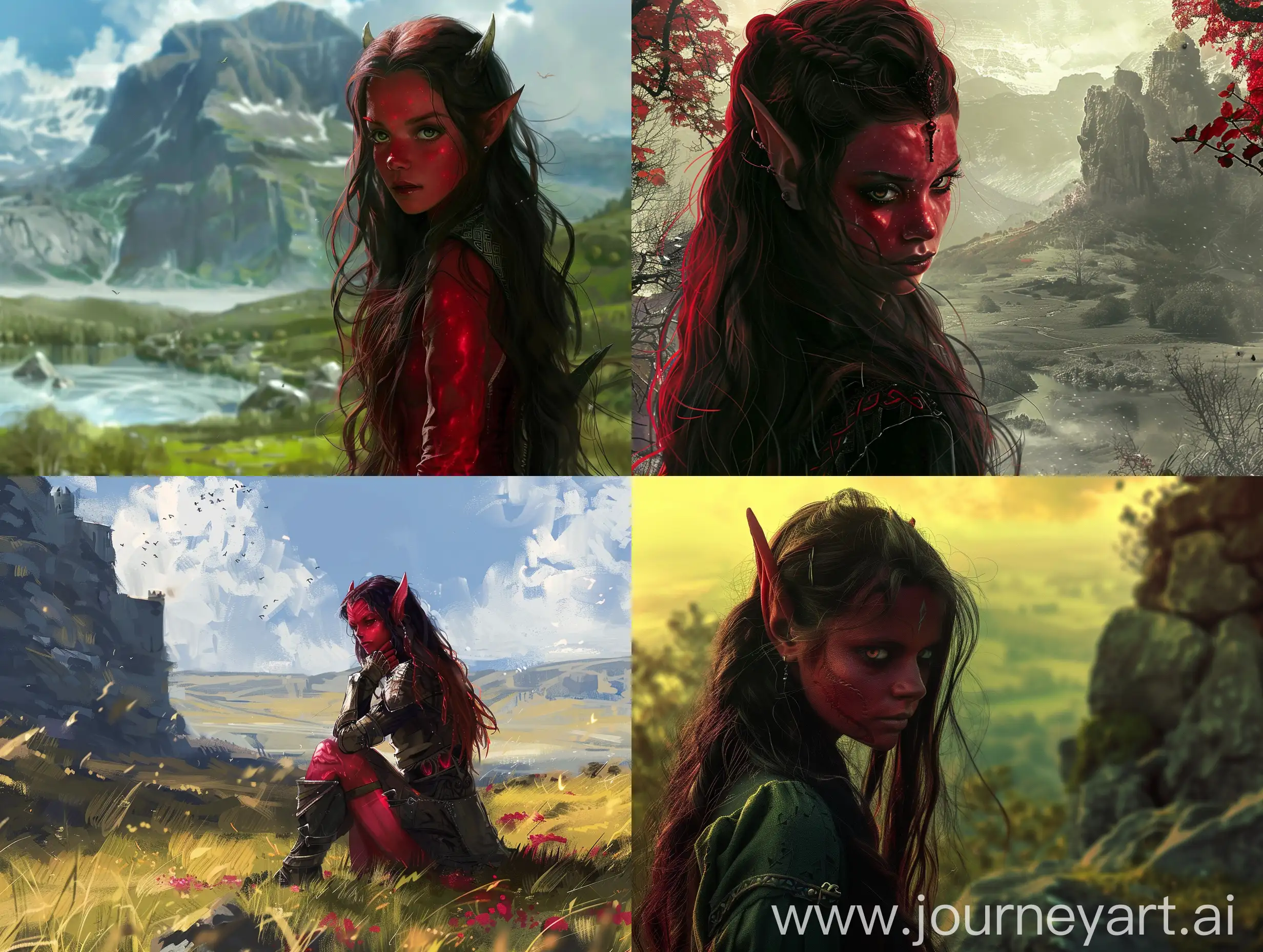 Enchanting-Red-Tiefling-amidst-Fantasy-Landscape