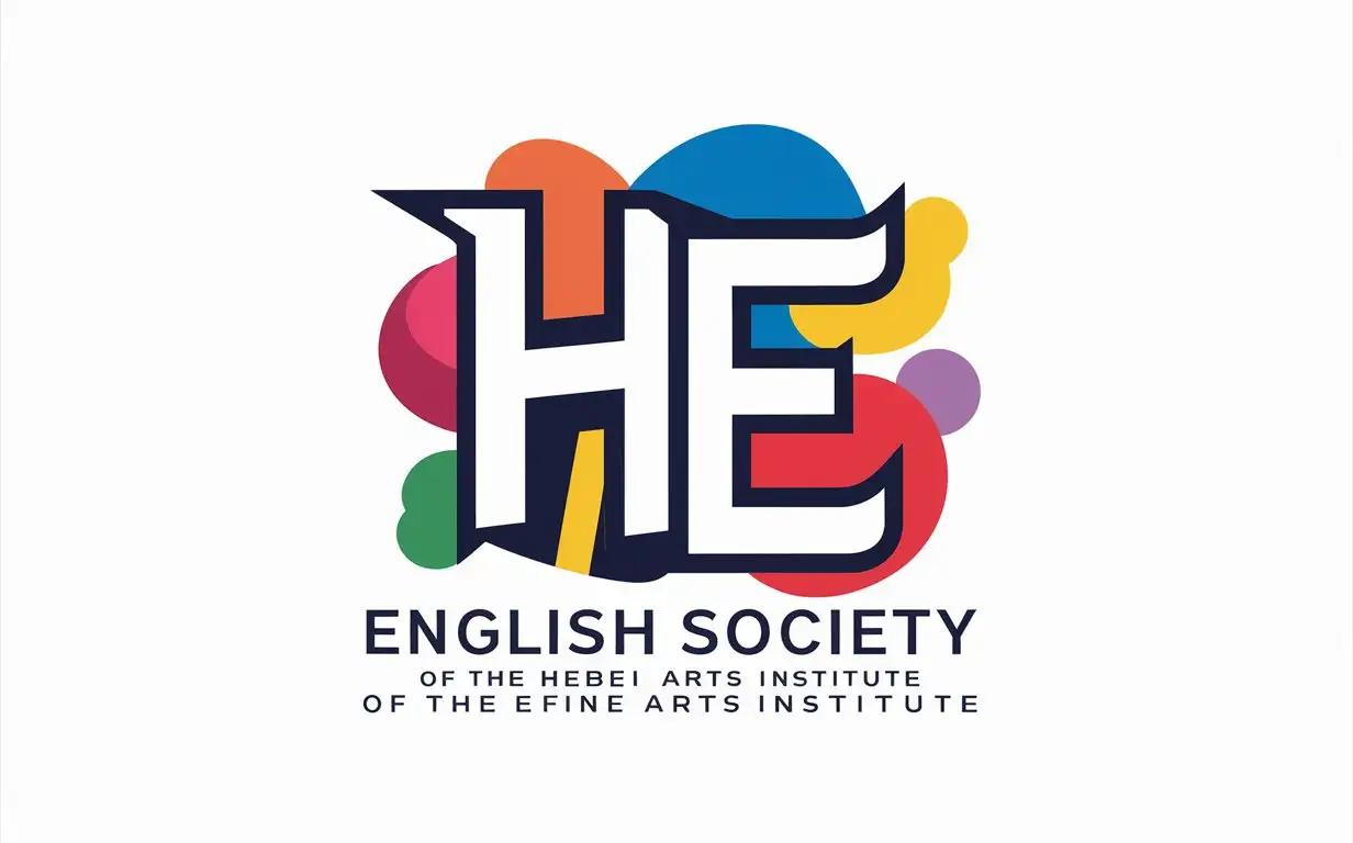 Hebei-Arts-College-English-Society-Flag-Logo-Design
