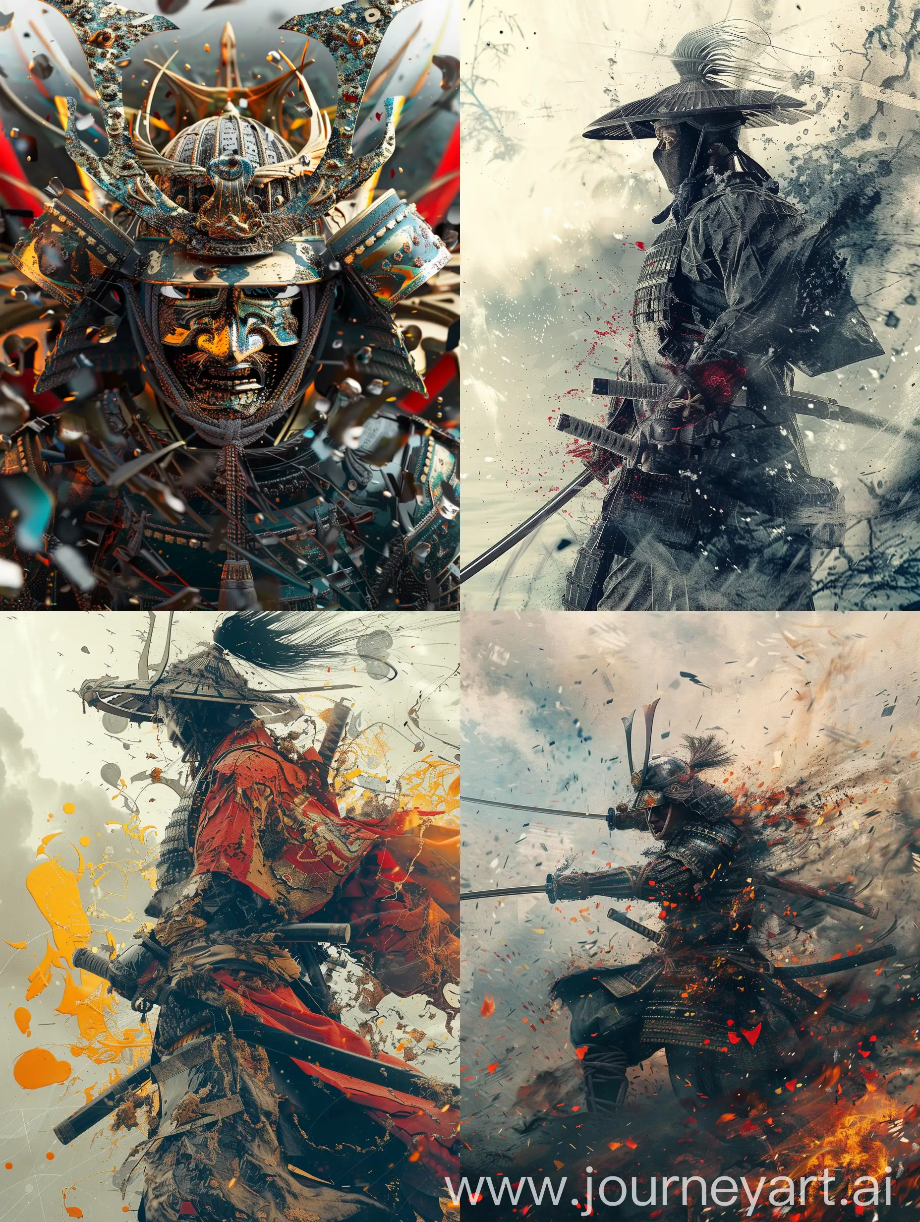 Dynamic-Samurai-Warrior-Fractal-Art
