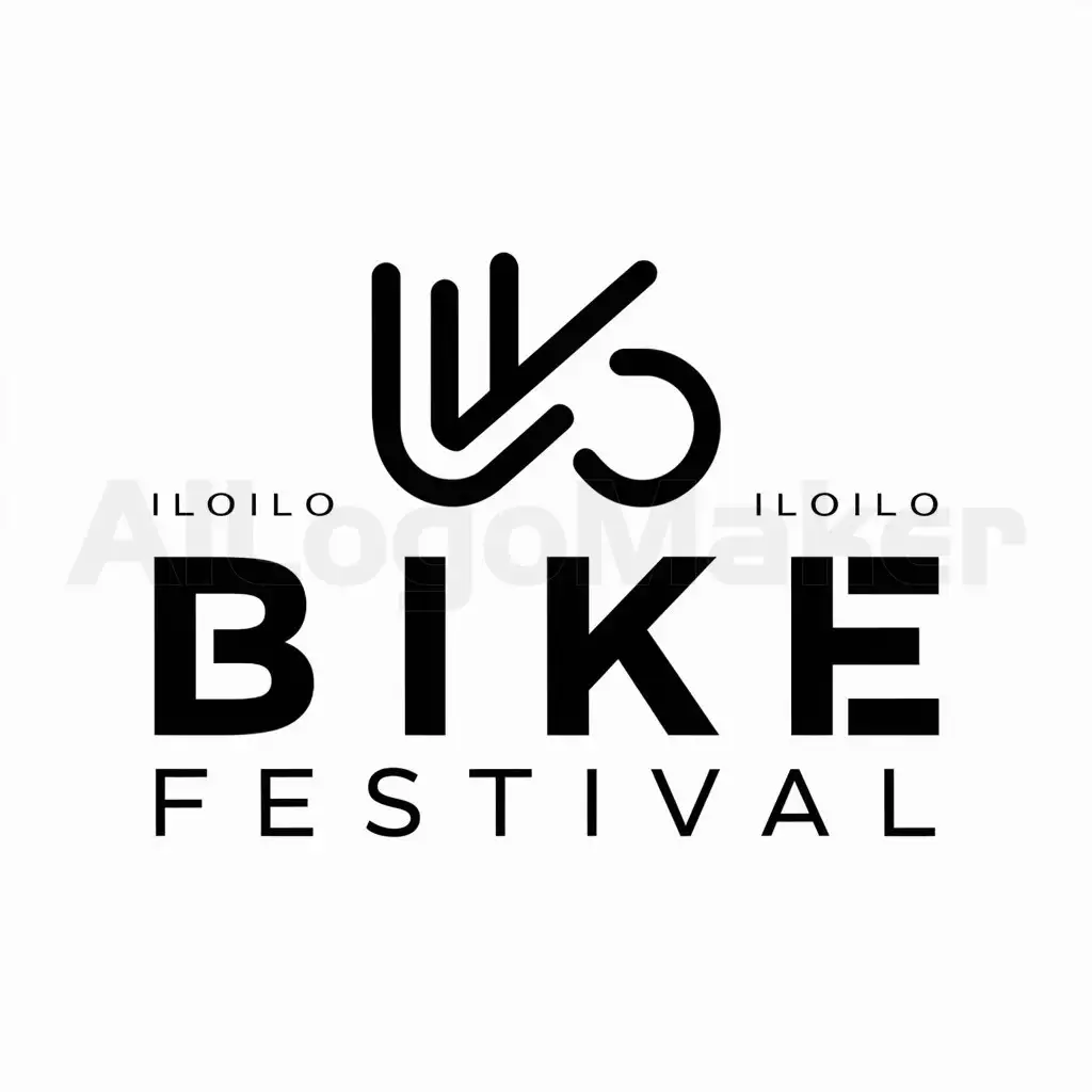 a logo design,with the text "Bike Festival", main symbol:Iloilo,Minimalistic,be used in Sports Fitness industry,clear background