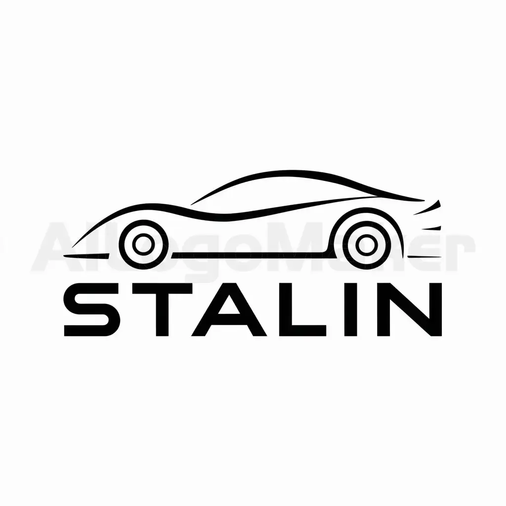 LOGO-Design-For-Stalin-Minimalistic-Car-Symbol-for-Sports-Fitness-Industry