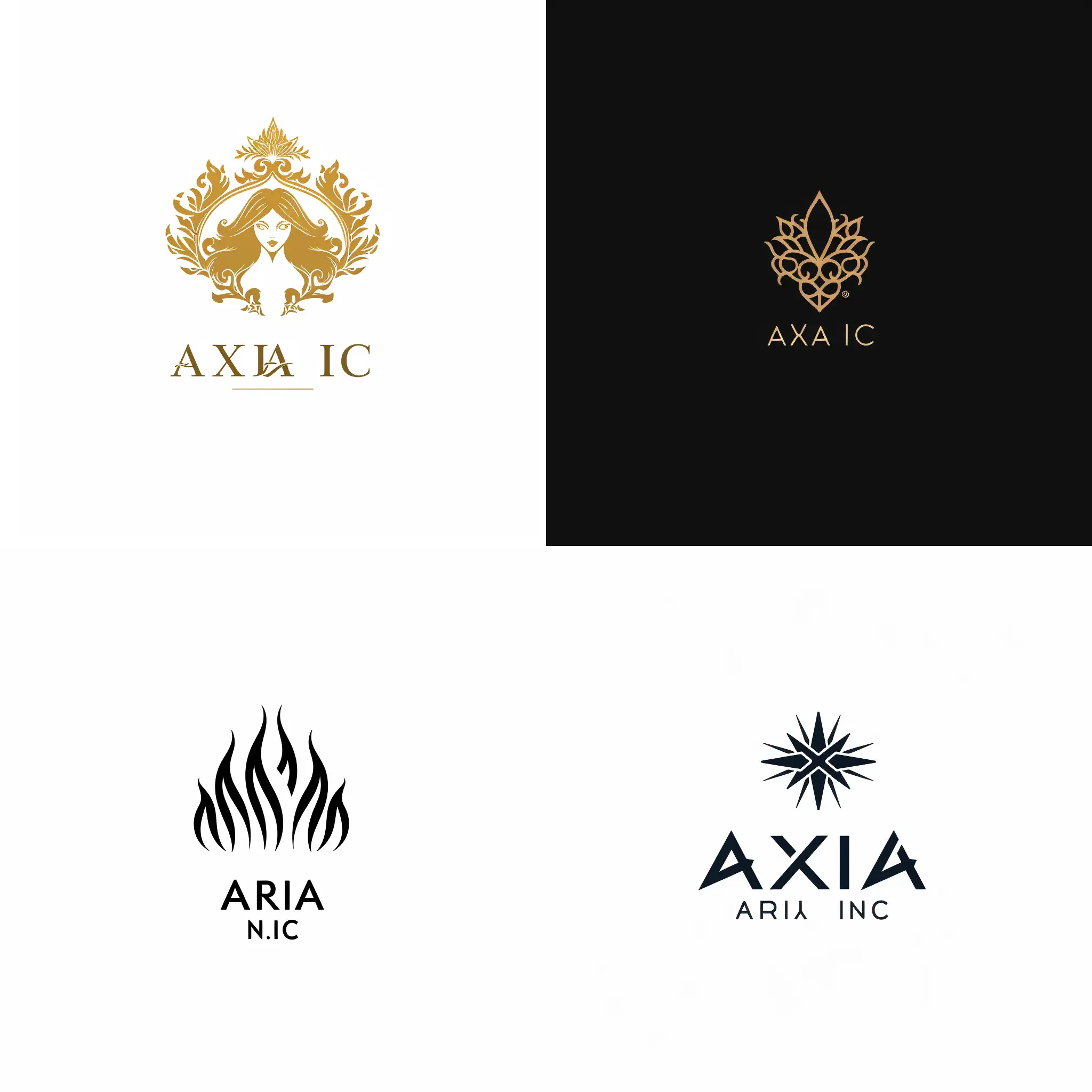 Professional-Logo-Design-for-ARIA-INC-with-Centered-Name