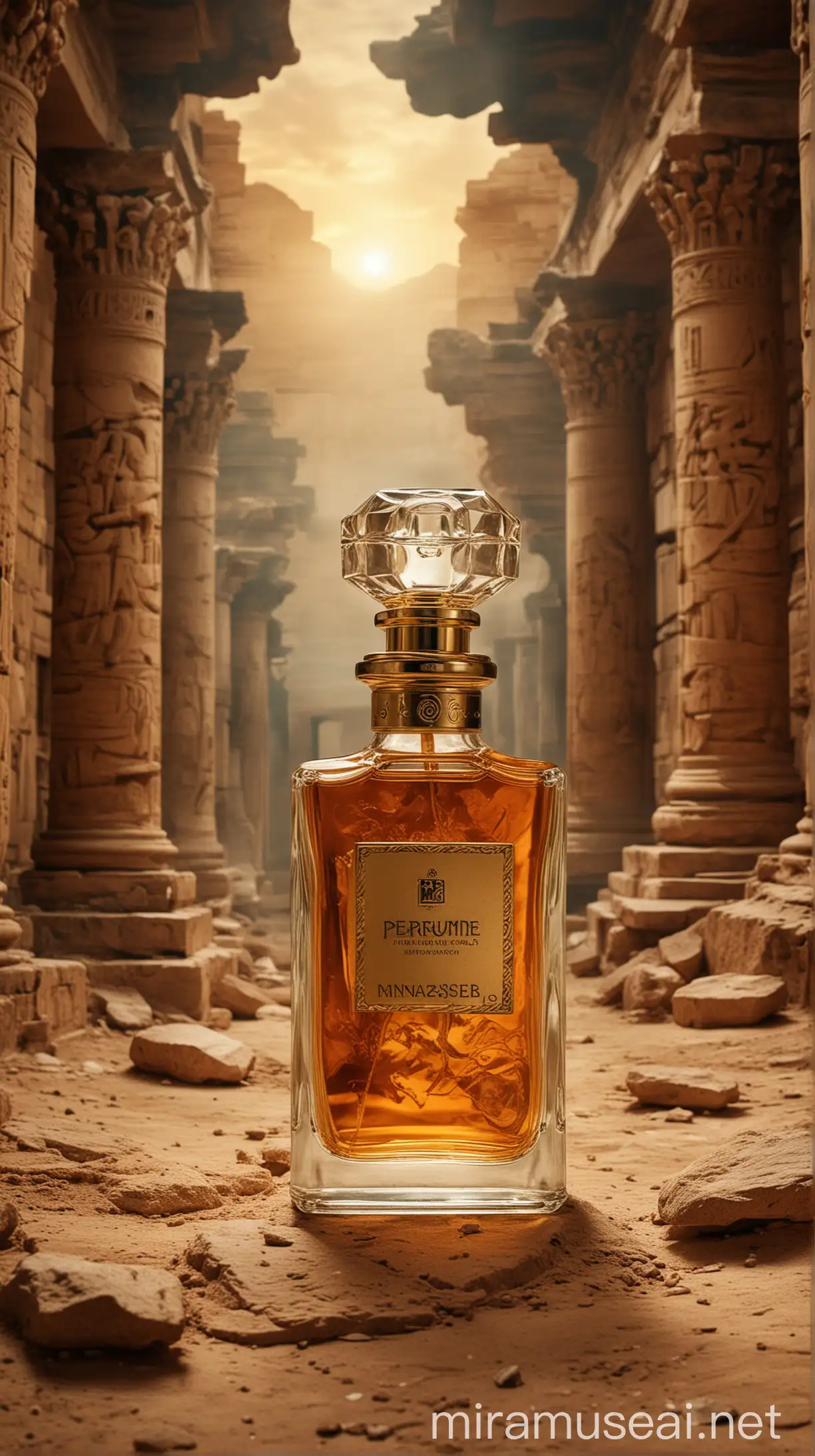 perfume in ancient background